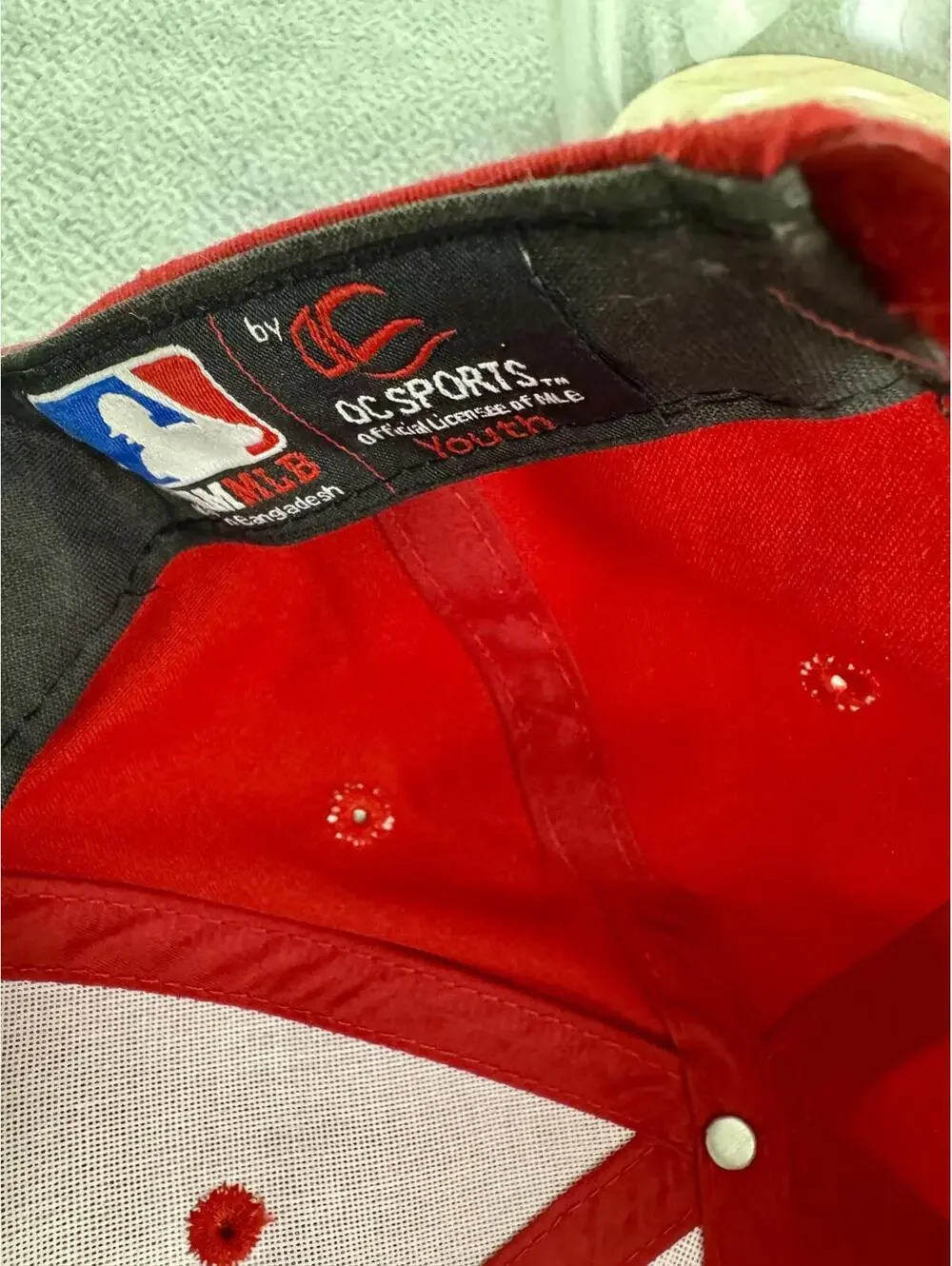 washington nationals red cap‎ dad hat mlb oc sports strapback